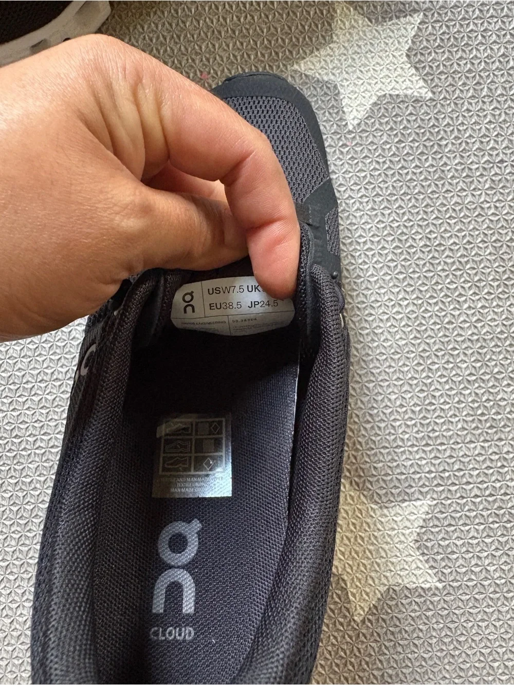 On Women’s Cloudswift Athletic Sneakers in Black and White